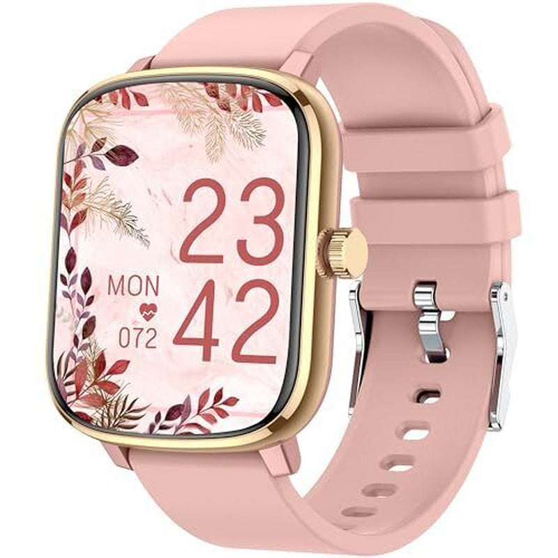 Bluetooth Smartwatch for Women - Compatible with iPhone and Galaxy Android [Pink]